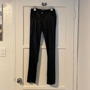 Pleather-ish Betsey Johnson blank skinnies